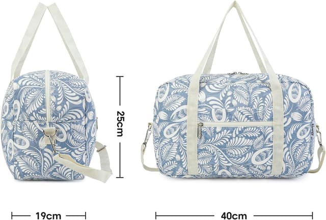 Detalle de Narwey 20L Ryanair Handgepäck 40×30×20 cm – faltbare Sport-/Weekender-Reisetasche als Unter-Sitz-Tasche