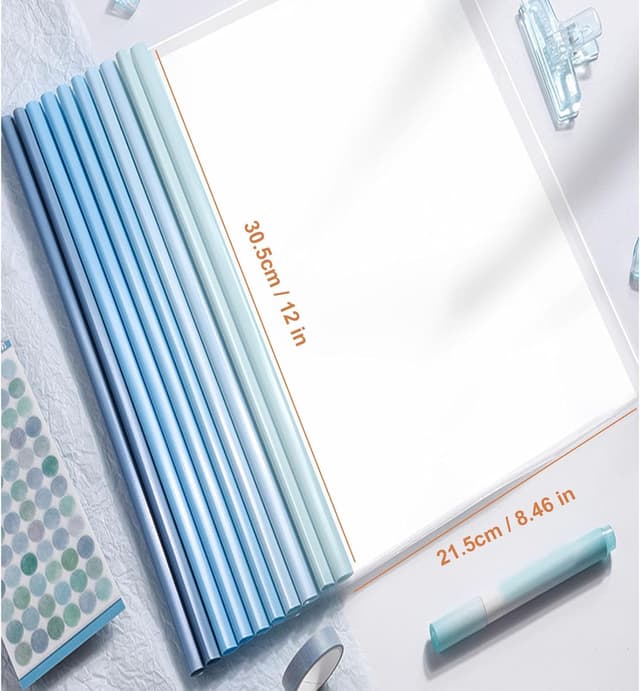 Detalle de 10pc Sliding Bar Report Covers (A4) – Clear Transparent Green Polypropylene File Cover for School & Office