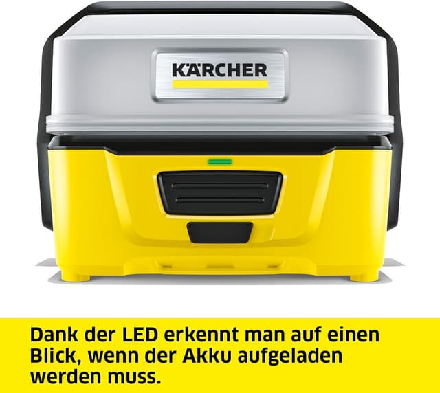 Detalle de Kärcher Mobile Outdoor Cleaner 1.680-150.0 (Gelb) – Niederdruckreiniger mit 4-Liter-Wassertank