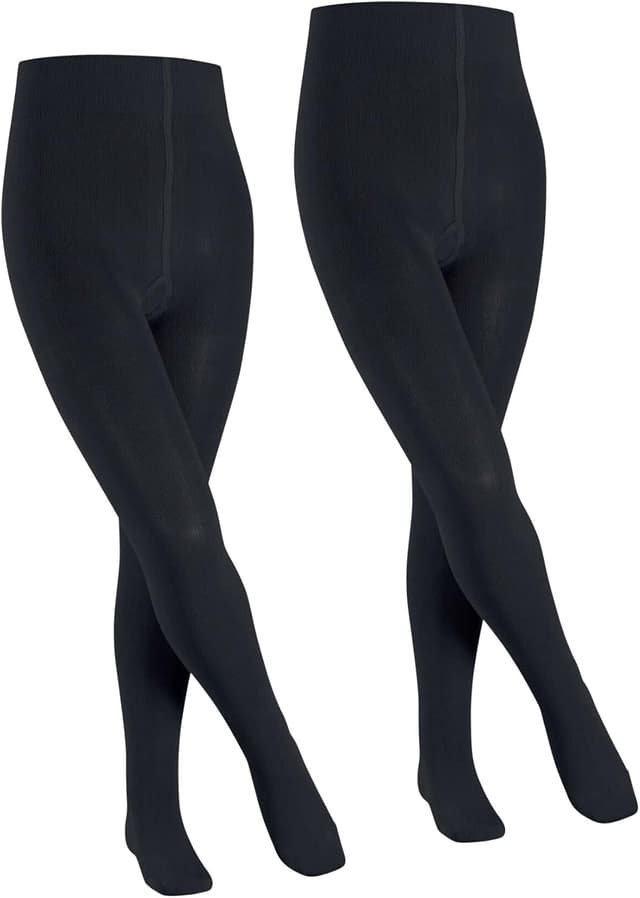 Detalle 2 de FALKE Unisex Kids Family 2-Pack Breathable Cotton Tights