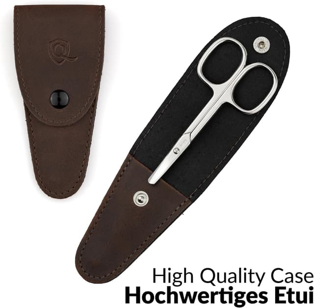 Detalle de marQus Baby Nagelschere Solingen – abgerundete Klinge mit Etui für präzises Kürzen von Kinder-Nägeln