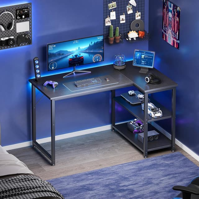 Detalle de Coleshome L Shaped Gaming Desk 100x70 cm