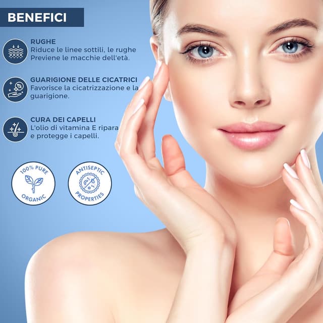 Detalle 1 de Kanzy Olio di Vitamina E naturale 60 ml per viso e capelli