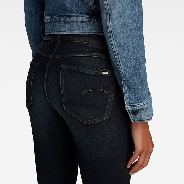 Detalle de G-STAR Damen 3301 Skinny Jeans – knöchellang, 5-Pocket und mit Reißverschluss