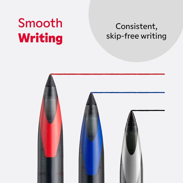 Detalle de Uni-Ball UB-188 Micro : pack de 12 stylos à bille à encre permanente bleu (0,5 mm)