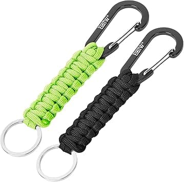 Imagen de EOTW 2 Mosquetones Paracord para Escalada, Senderismo y Camping 🧗 en OfertitasTOP