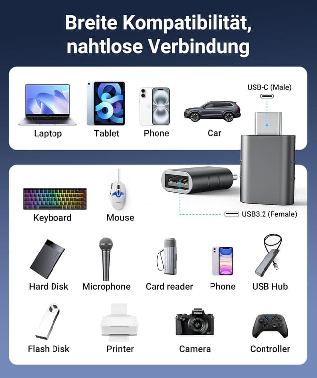 Thumbnail 3 de Syntech USB-C auf USB Adapter 2er-Pack