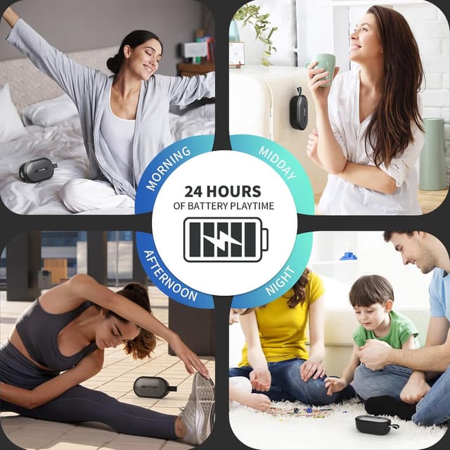 Thumbnail 6 de SOWO Wireless Portable Small Speaker (Ultra Magnetic Bluetooth Speaker for Golf Cart) — Black, IP67, 24 H Playtime