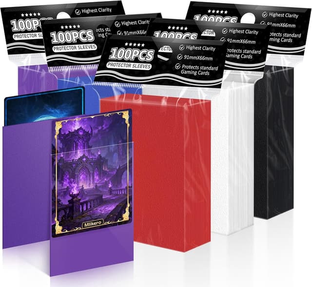 Thumbnail 6 de Mlikero 600 Pcs Card Sleeves 64 x 89 mm 🎲