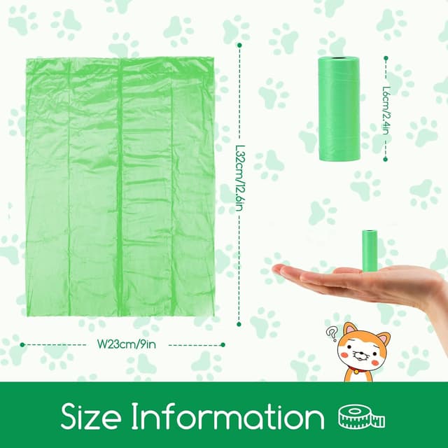 Detalle de Nobleza Sacs à crottes pour chien Nobleza – 300 sachets, 20 rouleaux