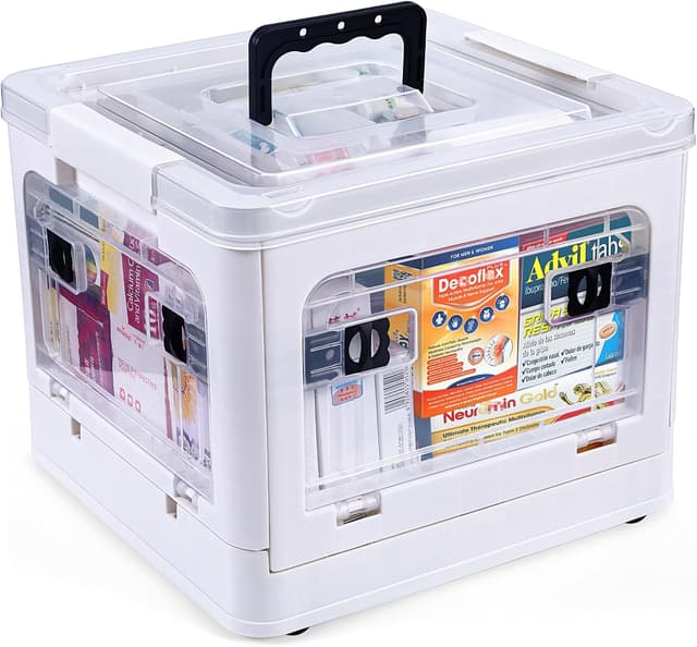 Detalle de Gifhomfix 18QT Medicine Storage Box — Large Organizer