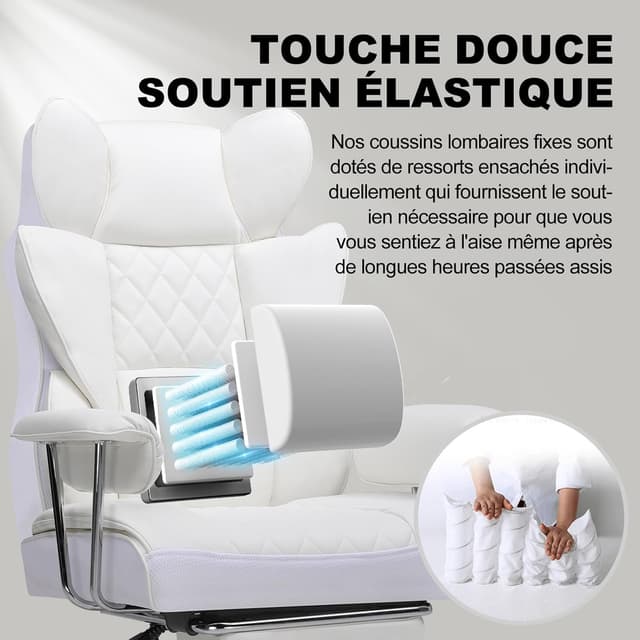 Detalle 1 de Sedia gaming ergonomica 3D reclinabile 10 cm