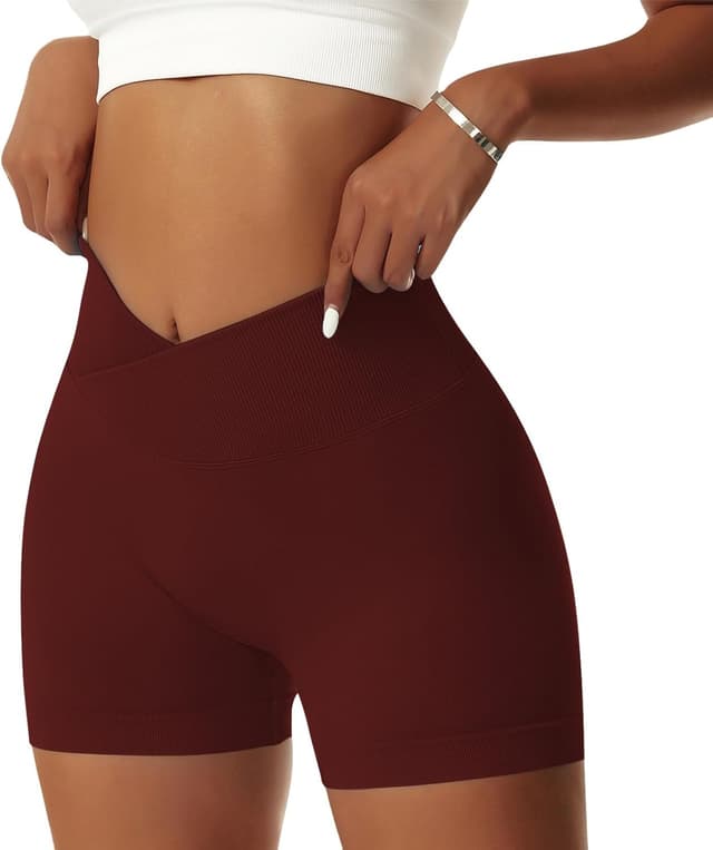 Detalle de Vertvie Damen Gym Shorts mit 4-Wege-Stretch