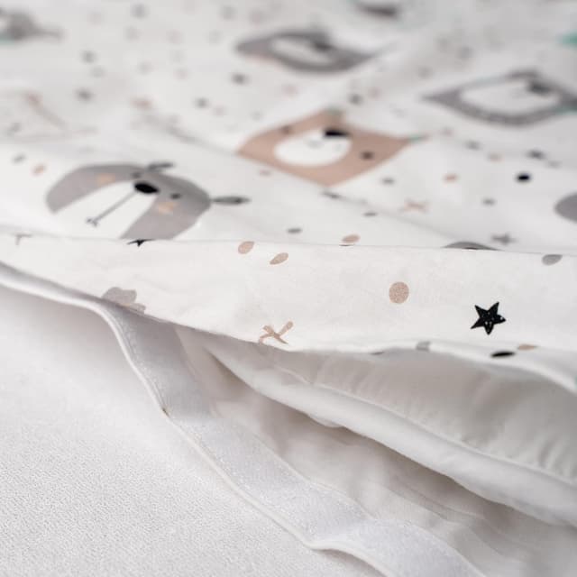 Detalle de FlyIdeas Set lenzuola e copripiumino/copriscusino Bambino in cotone 80x160 cm, neonati