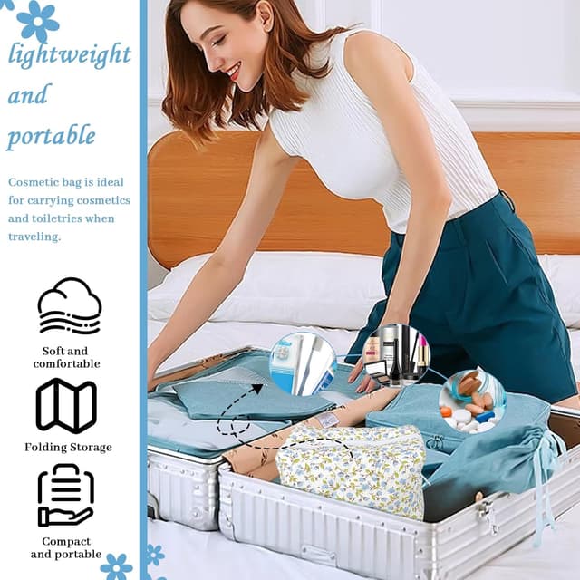 Thumbnail 6 de Kosmetiktasche Reisetasche Make up Blau