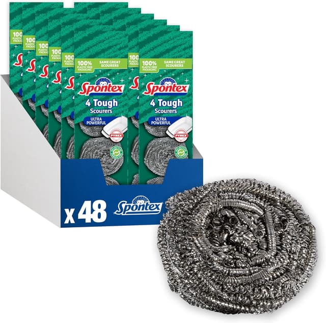 Detalle de Spontex Tough Kitchen Scourers 48 Count