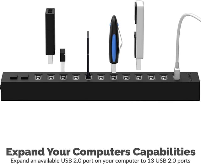 Thumbnail 1 de SABRENT USB 2.0 Hub 13 Ports