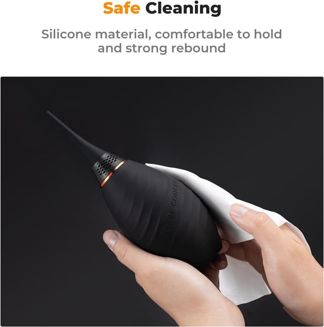 Detalle 2 de K&F CONCEPT 2 in 1 Powerful Rocket Air Blower for Cameras, Lenses & Electronics (extension & short nozzle)