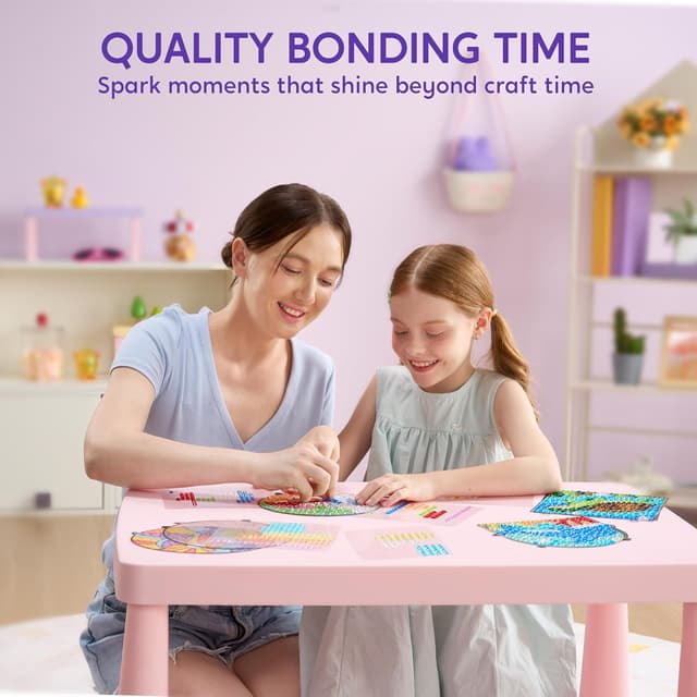 Thumbnail 6 de Klever Kits Suncatcher Fenster Bastelsets für Kinder (4 Themen) – DIY Diamant Malset ab 6 Jahren