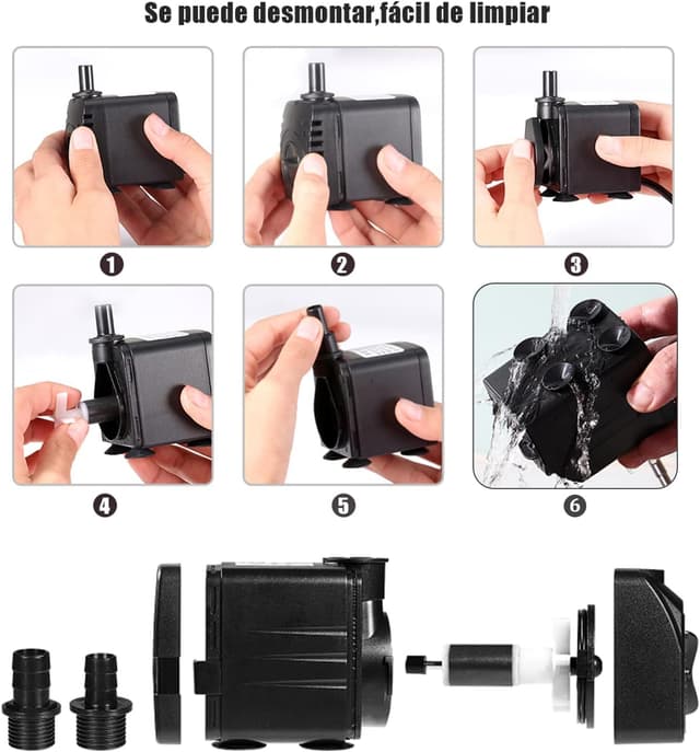 Thumbnail 3 de Homvik Bomba de Agua Sumergible 600 L/h 8 W