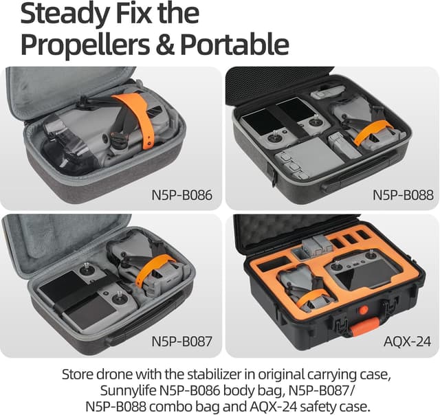 Thumbnail 6 de DJI Mini 5 Pro propeller holder in orange