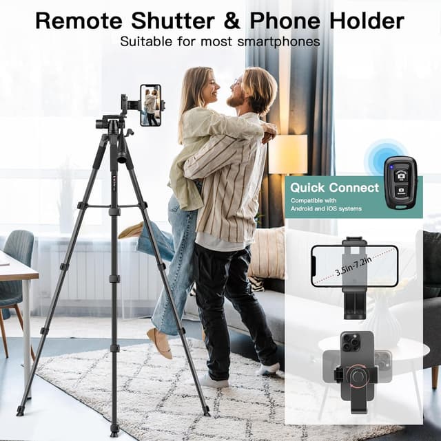 Thumbnail 4 de Victiv 2026 Stativ 172 cm für Kamera und Smartphone