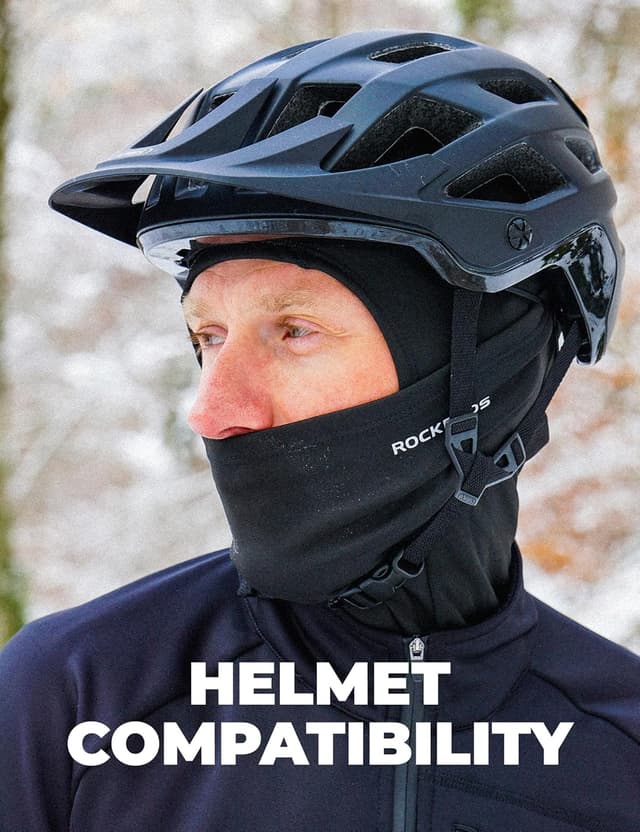 Detalle 2 de ROCKBROS Pasamontañas transpirable Negro 🧣