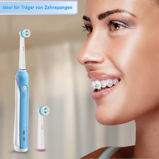 Thumbnail 6 de 8 Stück Ortho Care Aufsteckbürsten – kompatibel mit Braun Oral-B elektrischen Zahnbürsten, für präzise Reinigung an Zahnspangen