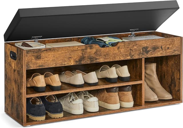 Detalle de VASAGLE LHS130B01 Schuhbank 30×100×44 cm