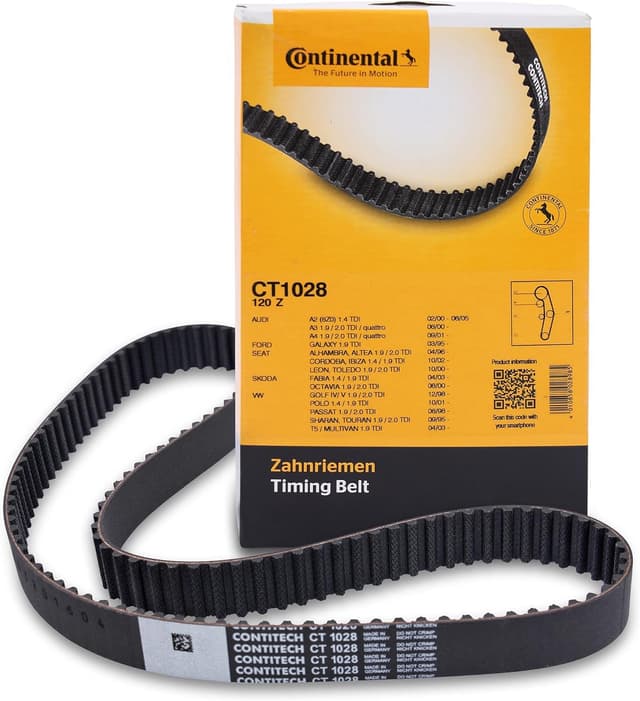 Detalle de Continental Contitech CT1028 courroie crantée de distribution (réf. OE 038109119L, 038109119S…)