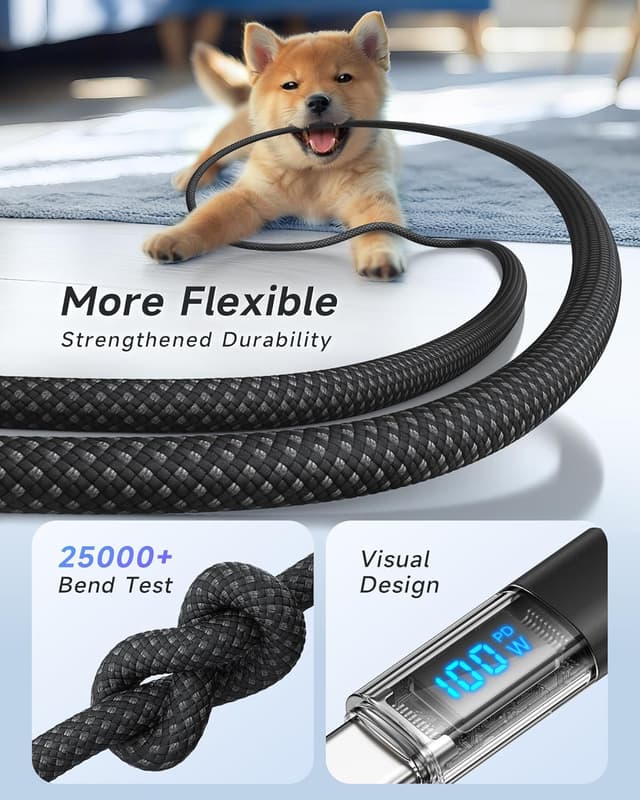 Thumbnail 5 de RAVIAD Cavo USB‑C 100W 1 m, confezione 2 pezzi 🔌