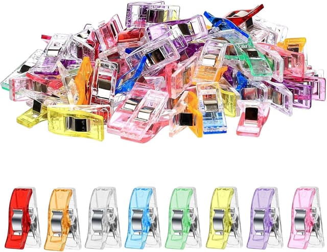 Detalle de OONOYWOO 100pcs Sewing Clips (Wonder Clips) for Quilting & Fabric Craft