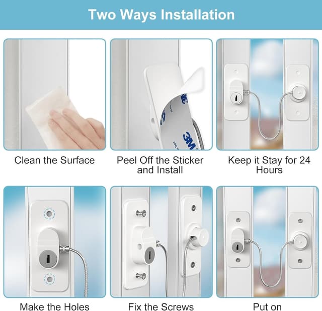 Thumbnail 6 de AOSITE Window Locks 8 pack 100 kg tested