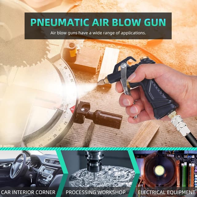 Thumbnail 2 de Air Blow Gun with 3 Extensions 6 Seals