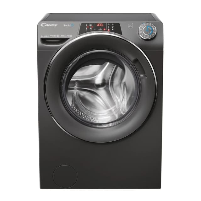 Detalle de Candy RapidÓ RO1484DWMCRT/1-S: lavadora de 8 kg con WiFi y 1.400 rpm (reacondicionada Grado C)