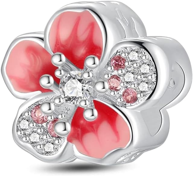 Thumbnail 6 de LMLMECREA Charm Anhänger aus 925 Sterling Silber mit Florendesign für europäische Armbänder