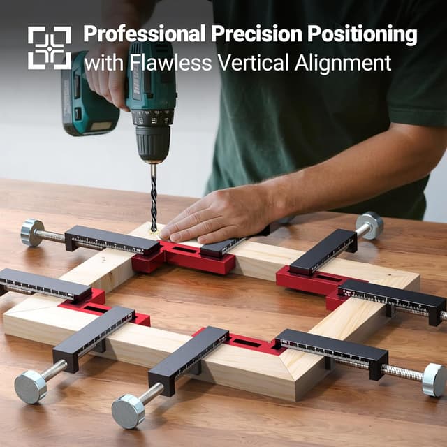 Detalle 2 de 90-Grad-Positionierwinkel Set mit 4 Stück