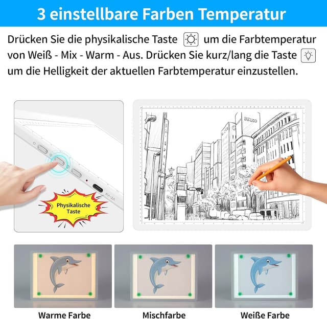 Thumbnail 3 de TOHETO A3 Leuchttisch 42,6×30,5 cm