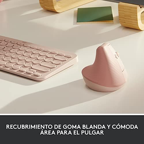 Detalle de Logitech Lift Ratón ergonómico inalámbrico 4 botones