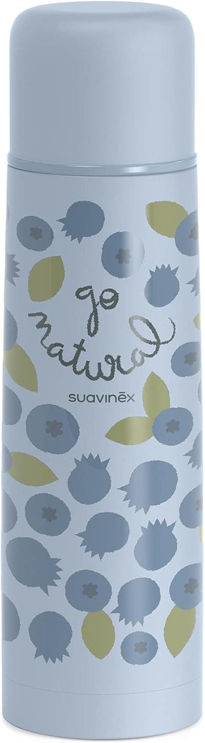 Detalle de Suavinex Termo Inoxidable 500 ml 💧 Arándano Azul