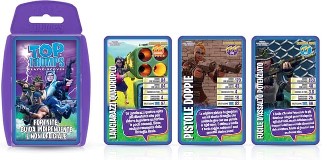 Detalle de Top Trumps Giochi di Carte Fortnite (non ufficiale) – Briscola per 2 o più giocatori, età 12+