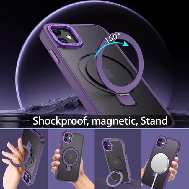 Detalle de DUEDUE iPhone 12 Hülle mit Ringständer