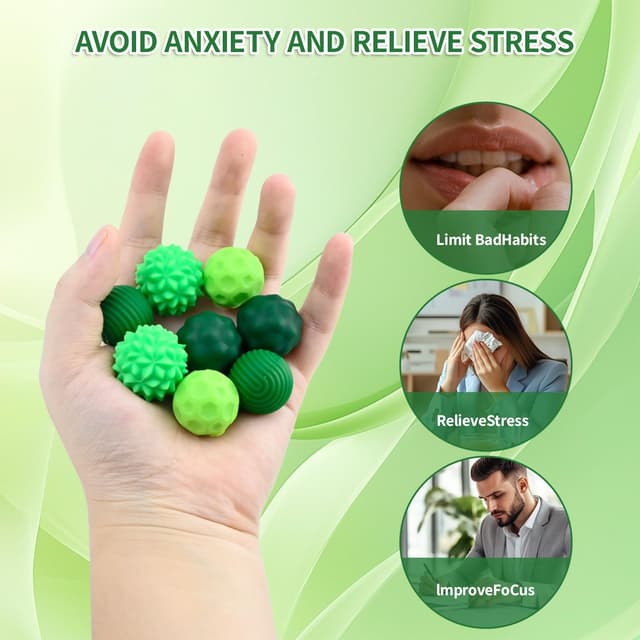 Detalle 2 de Bolas Magnéticas Antiestrés 8 piezas