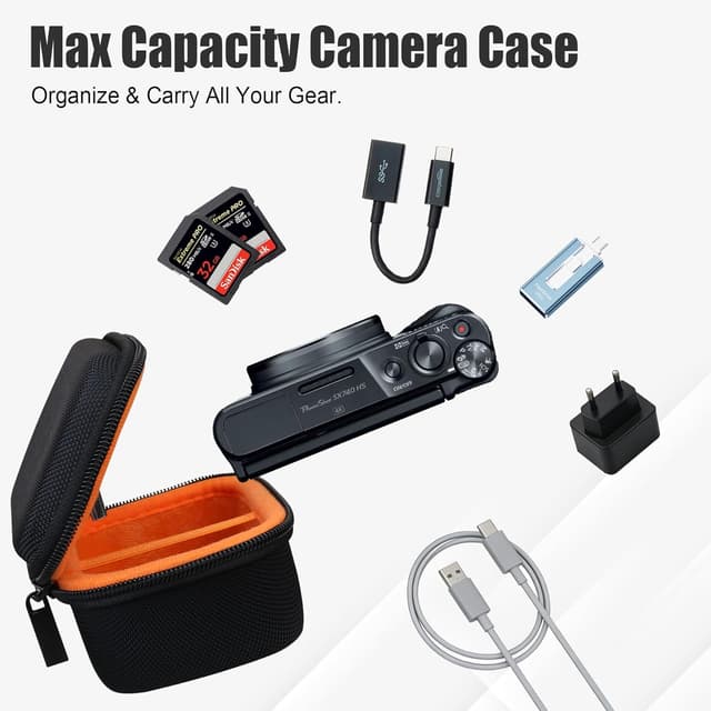 Detalle de BOVKE Camera case for compact Canon cameras