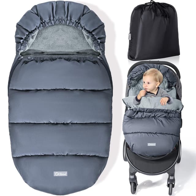 Thumbnail 6 de Orzbow Fußsack Kinderwagen 97×44 cm 👶