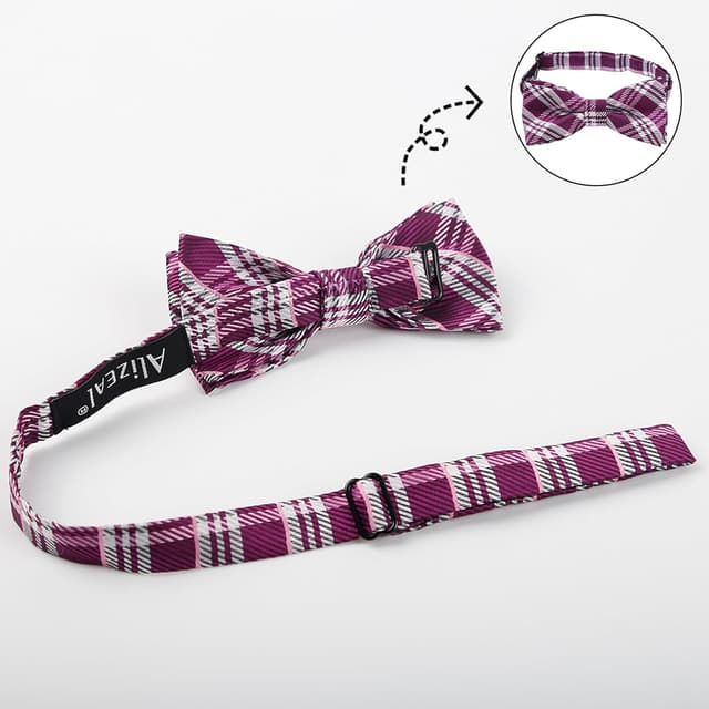Detalle 2 de Alizeal boys tartan bow tie 10 x 5cm