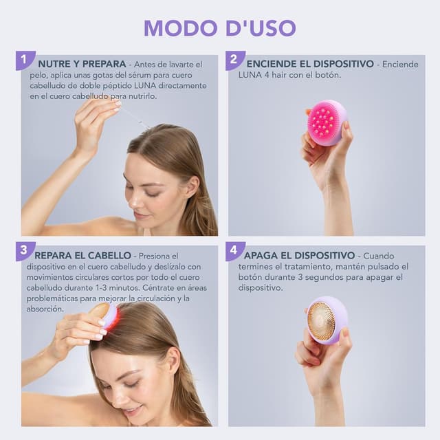 Thumbnail 5 de LUNA 4 Masajeador Eléctrico 2 en 1 para el Cabello