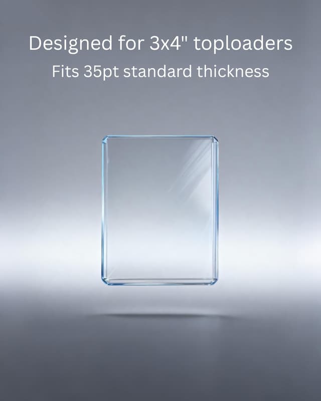 Detalle de KUOOKING Top Loader Binder (Blue) for 3" x 4" Rigid Holders — 9-Pocket Set for 288+ Top Loaders