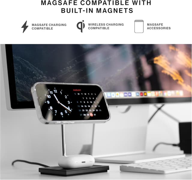 Detalle de Native Union (Re)Clear Case for iPhone 17 Pro Max – Transparent anti-yellowing, MagSafe compatible drop case with recycled materials