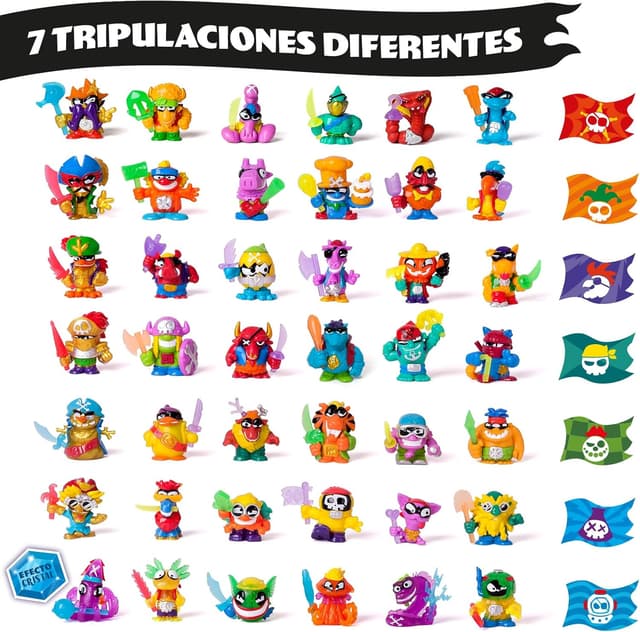 Thumbnail 4 de PIRATIX ADVENTURE WORLD Shark Treasure: Caja 24 Sobres Sorpresa 🏴☠